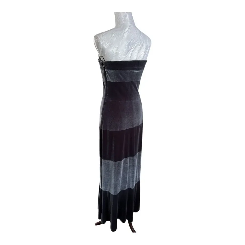 Vintage Rimini by Shaw Velvet Strapless Gown